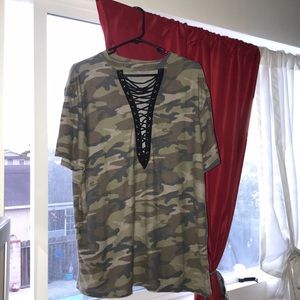 Oversized Camo Shirt